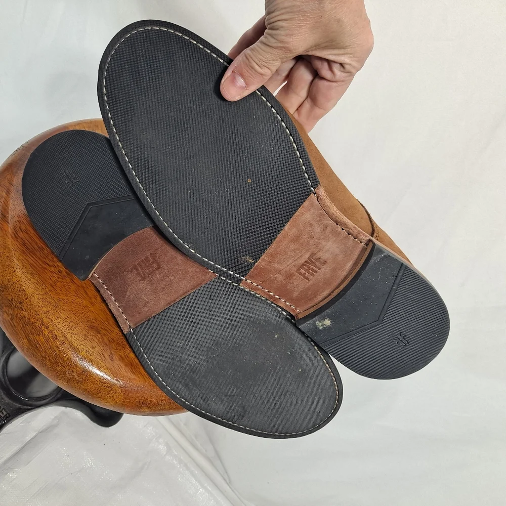 Frye Brown Leather Derby Shoes